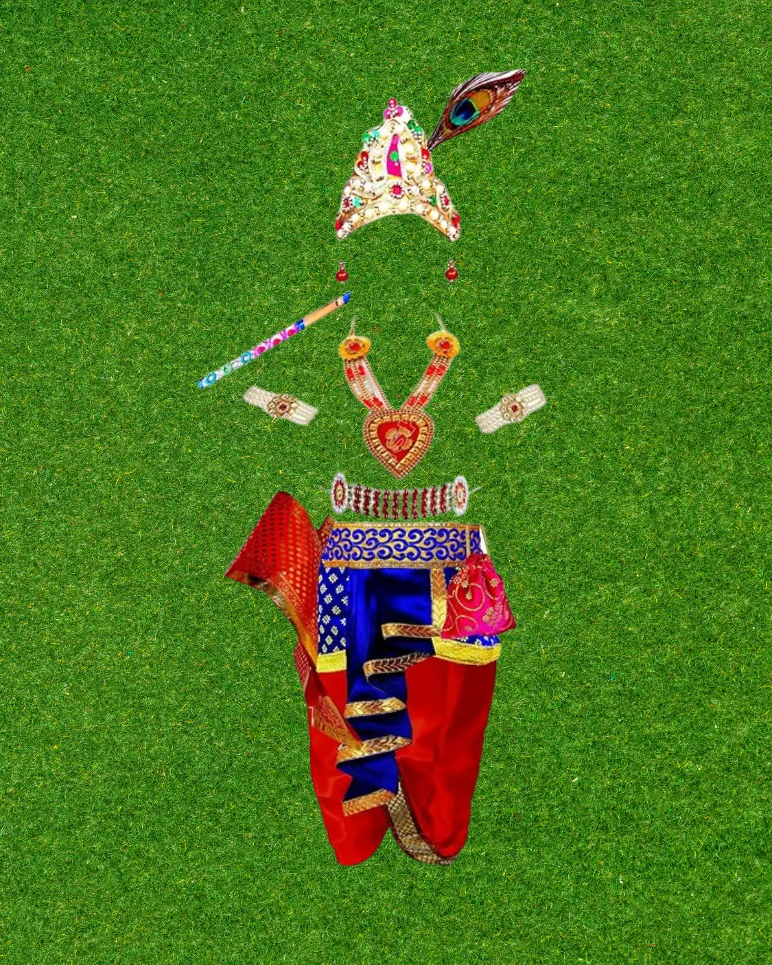 M27 PPK Lord Krishna Dress. QwikCart