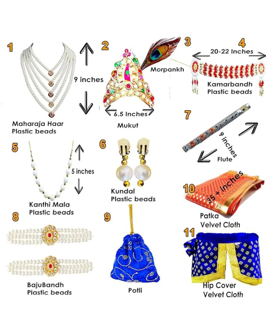 M15 PPK HC Krishna Dress with Accessories QwikCart