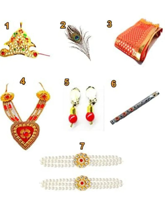 M27 Plate   Krishna  Dress with Accessories QwikCart